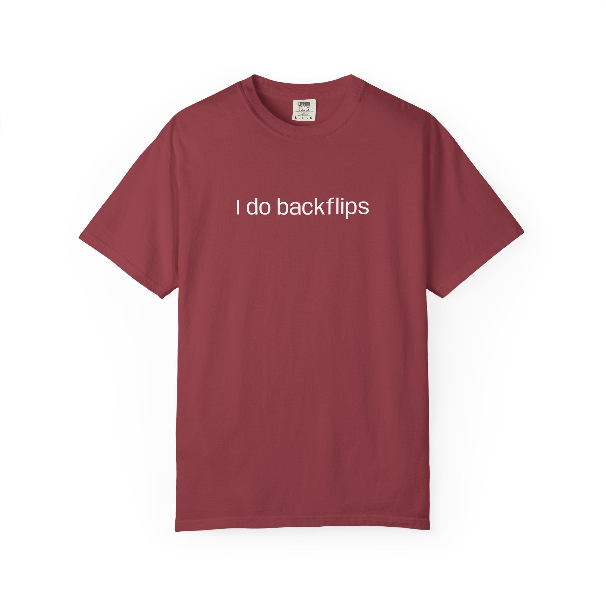 I do Backflips Tee (White Text)